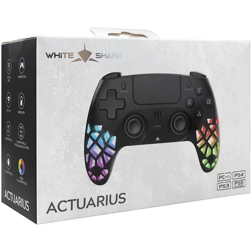 White Shark Baltas Shark ACTUARIUS GPW-4010 peliohjain, musta – 3