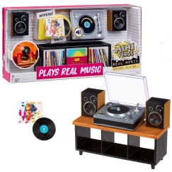 MGA's Miniverse muzikālais rotaļlieta mini vinila atskaņotājs Real Music 254249-EUC