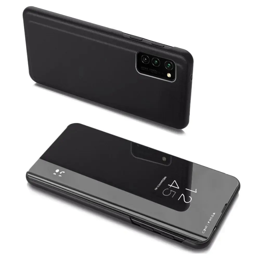 Clear View raamatutüüpi telefoni ümbris Samsung Galaxy A03s (A037) must