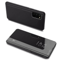 Clear View grāmatveida maciņš telefonam Samsung Galaxy A03s (A037) melns