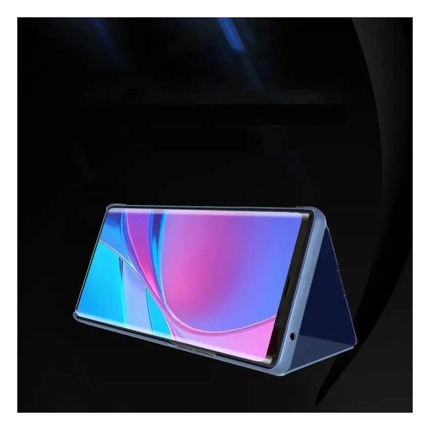 Clear View knyginio tipo telefono dėklas Samsung Galaxy A03s (A037) juodas – 3