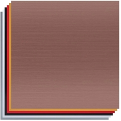 Metalizuoto ABS plastiko lapų (300x300x1.3mm) rinkinys lazeriniam graviravimui 20vnt CREALITY