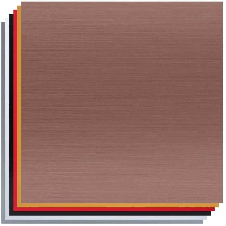 Metalized ABS Plastic Sheets (300x300x1.3mm) Set for Laser Engraving 20pcs CREALITY