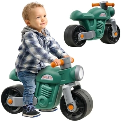 Lasten potkulautamopo FALK Moto Premier Vintage vihreä