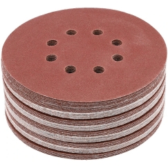 Toya Sa Poland Sanding Paper (Velcro) | 8 Holes | 150 mm / P80 | 50 pcs. (YT-834593)