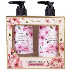 Accentra Cherry Blossom Essential Botanical Hand Care Set - Gift Set with Pump