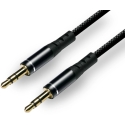 Audio Cable - EverActive CBS-1JB 3.5mm AUX Cable with Gold-Plated Connectors 1.0m Black Audio Cable - EverActive CBS-1JB 3.5mm AUX Cable with Gold-Plated Connectors 1.0m Black