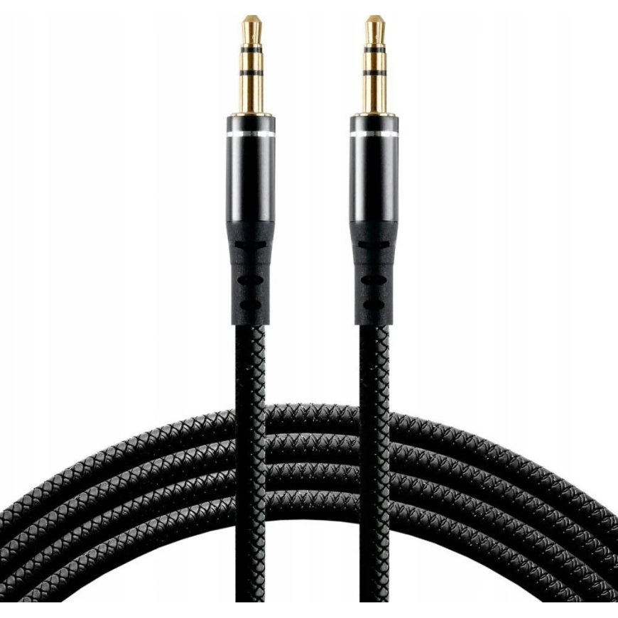 Audio Cable - EverActive CBS-1JB 3.5mm AUX Cable with Gold-Plated Connectors 1.0m Black – 4