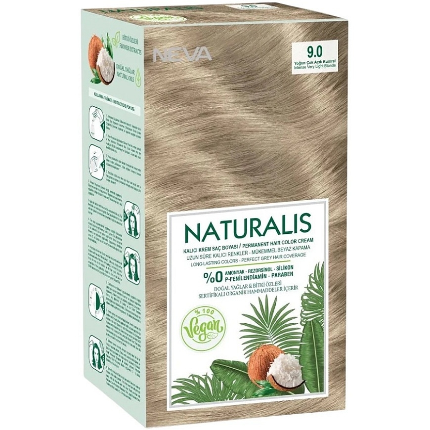L'Oreal Neva Naturalis Permanent Hair Dye 9.0 , 150 ml