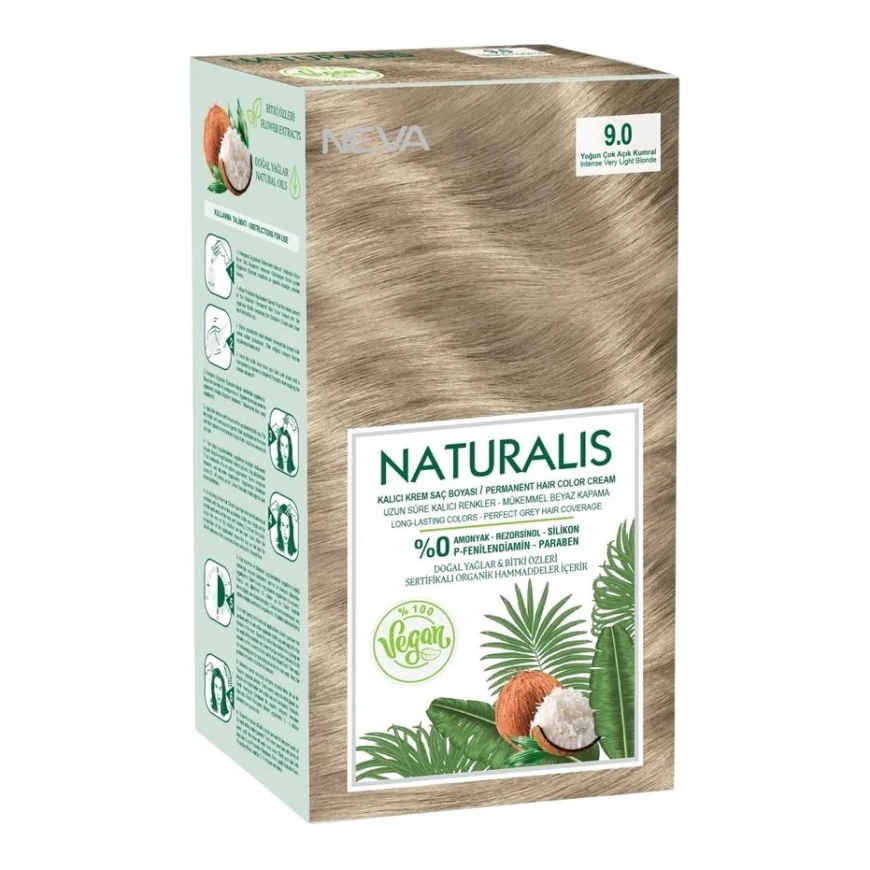 Pastāvīgā matu krāsa L'Oreal Neva Naturalis 9.0, 150 ml – 2