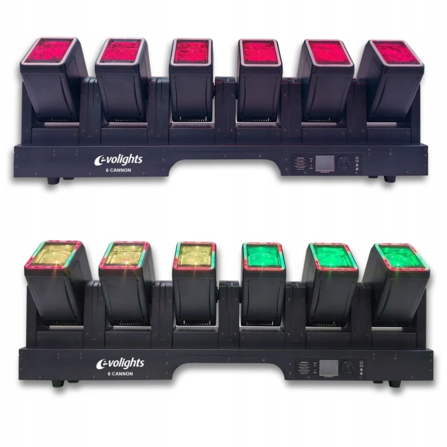 EVOLIGHTS 6 CANNON beam effect light with 6 heads – 2