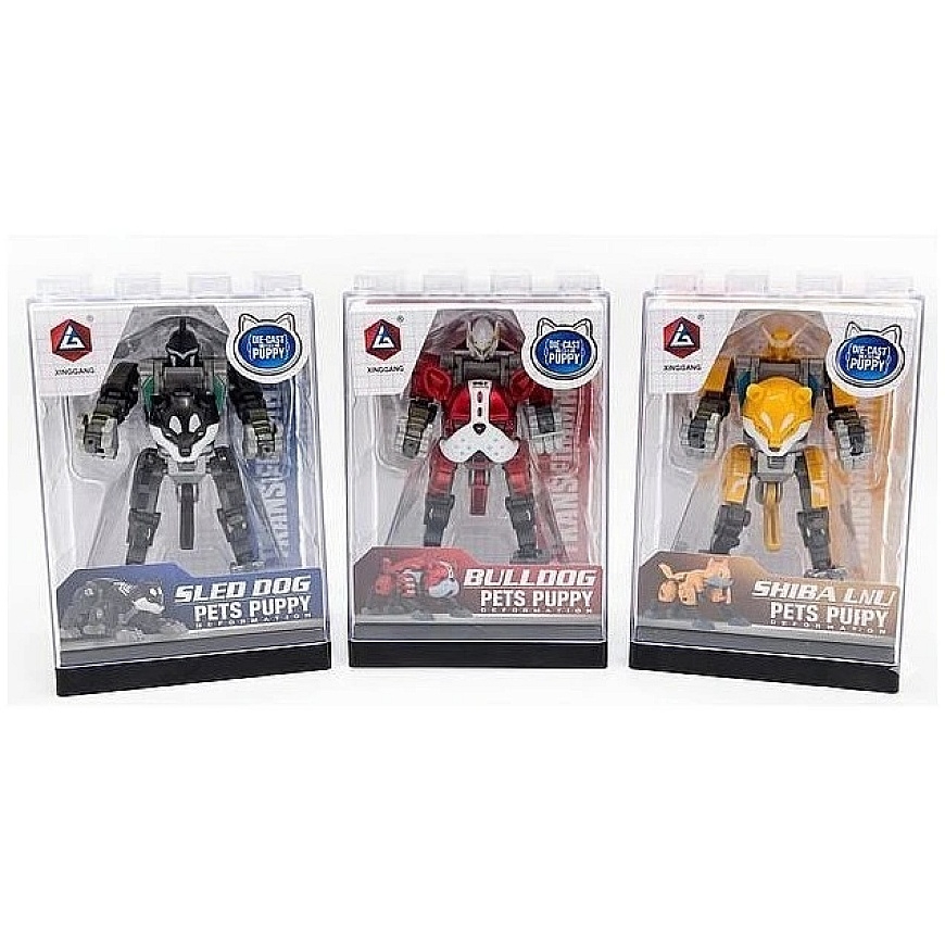 Hipo Robot Dog 8 cm Box-Shaped Brick 3 Types HX269 57355