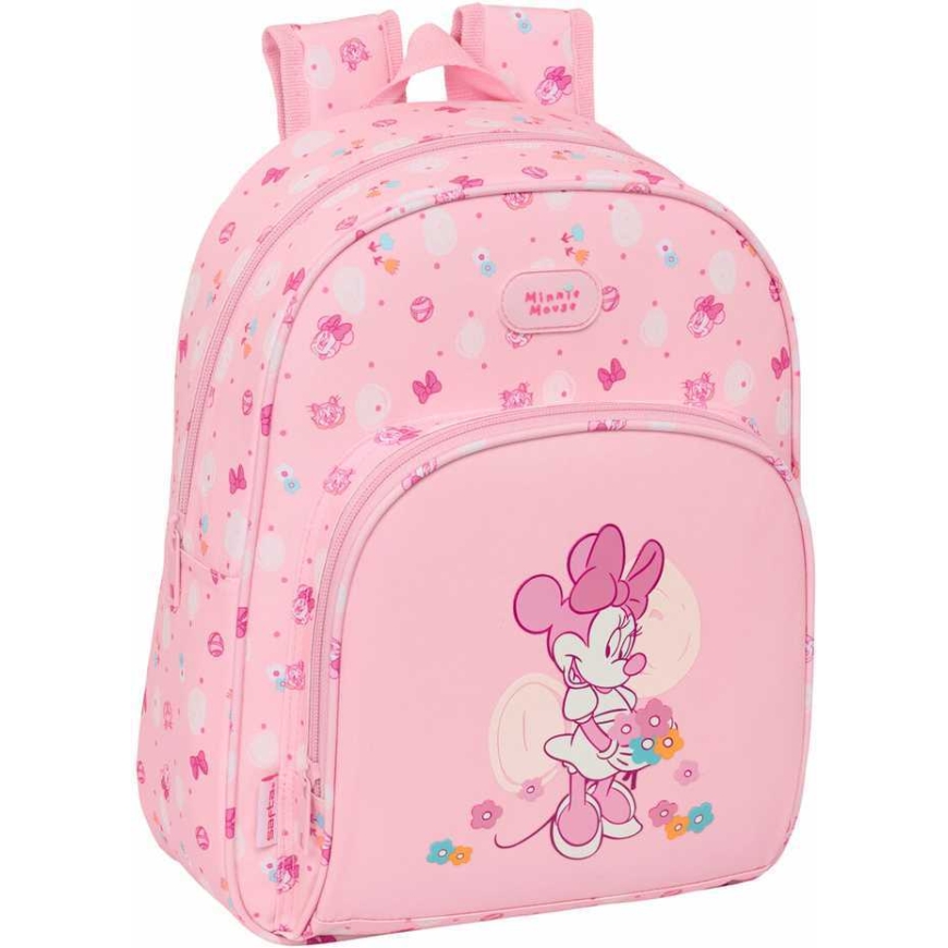 Safta Kids' Backpack Minnie Mouse Baby Pink 28 x 34 x 10 cm