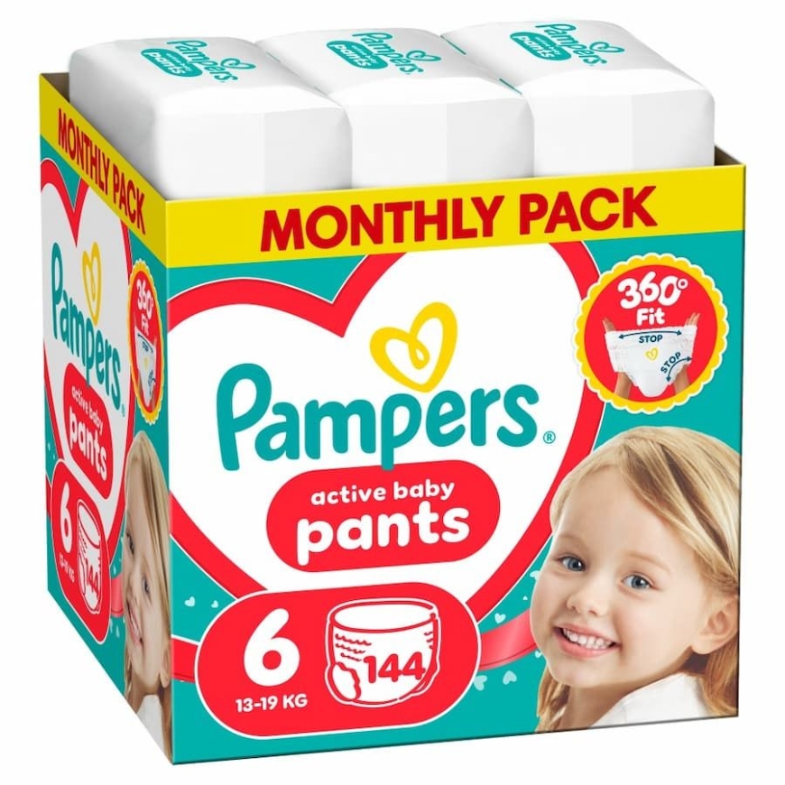 Pampers Pants mähkmed 6. suurus 13-19kg 144tk. 80894756 (8006530315708)