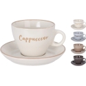 Mondex CUP WITH SAUCER STONEWARE 4 TYPES Mondex CUP WITH SAUCER STONEWARE 4 TYPES