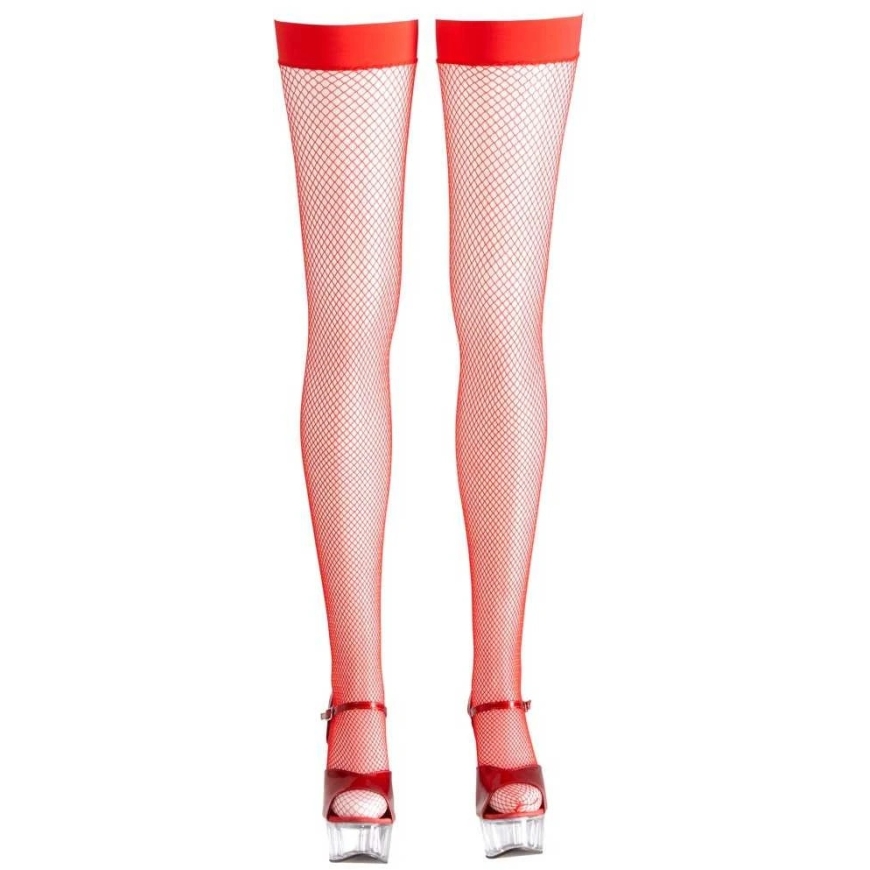 Cottelli Legwear Punased Püsti-Kinga Sukad L – 3