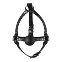 Ouch By Shots Head Straps with Solid Ball Gag - Black Ouch By Shots Head Straps with Solid Ball Gag - Black
