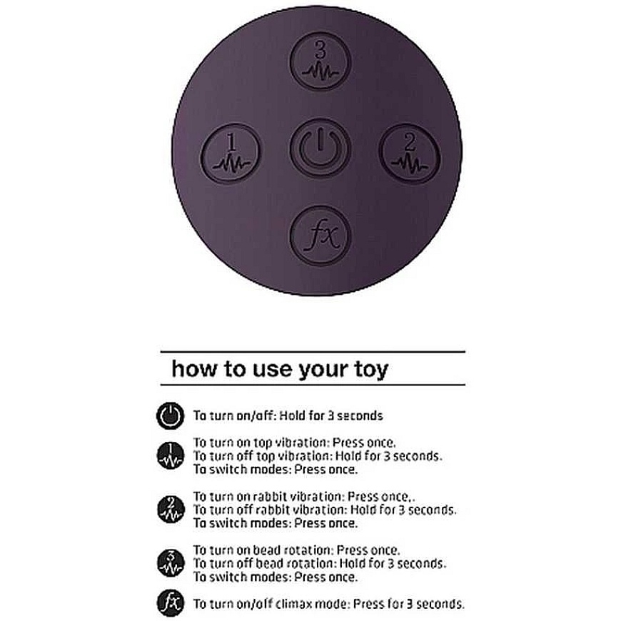 Vive By Shots Vive Vibrator bunny su rotacinis masažuoklis 21cm 10 režimų – 2
