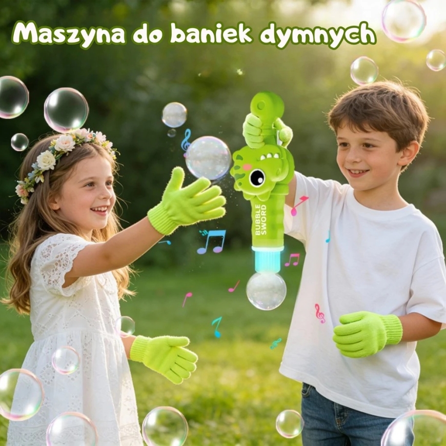 WOOPIE įkraunamas dinozaurų dūmų burbulų rūko burbulų aparatas – 2