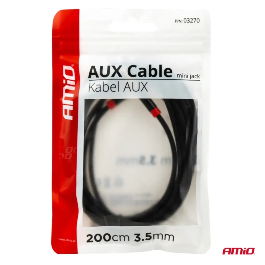 AUX kabelis mini jack–jack 3,5 mm 200 cm – 5