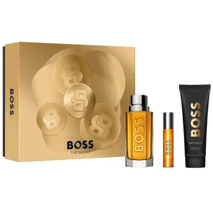 Hugo Boss The Scent tualetē ūdens, 100 ml dezodorants stikla dezodorants, 75 ml dušas gels, 100 ml – 3