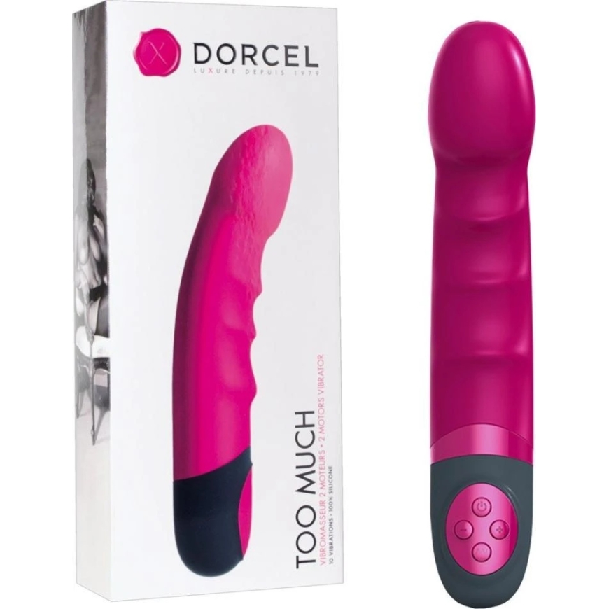 Marc Dorcel Too Much vibrators ar diviem motoriem Rozā – 5