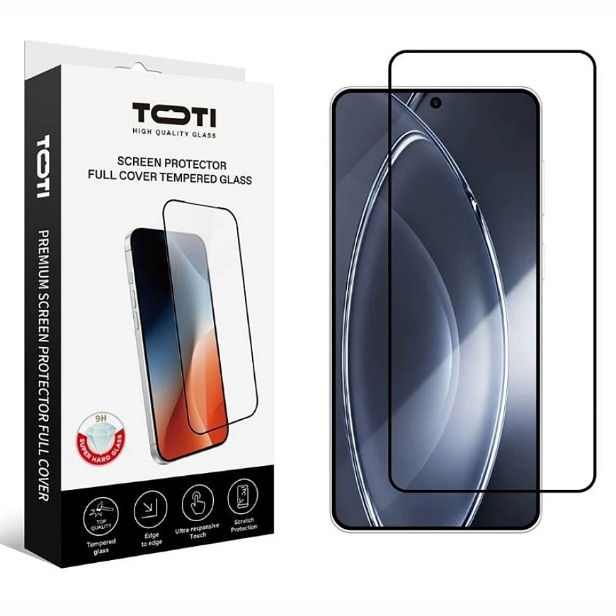 TOTI PREMIUM tempered glass 2.5D screen protector for Samsung Galaxy S26 Plus phone. – 2