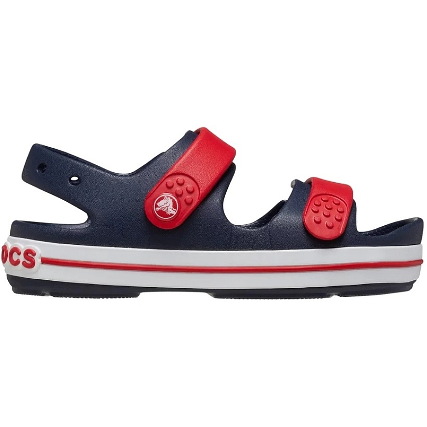 Crocs Crocband Cruiser lasten sandaalit, tummansinisiä ja punaisia – 5