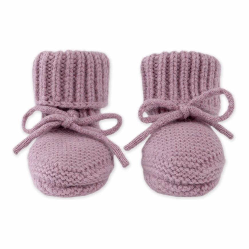 Lodger Slipper no merino vilnas Mauve 0-6m SLM 330_0-6 (8721569760373)