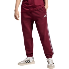 Vyriškos kelnės adidas Essentials 3-Stripes Fleece Tapered Cuffed bordinės KY4134 (M)