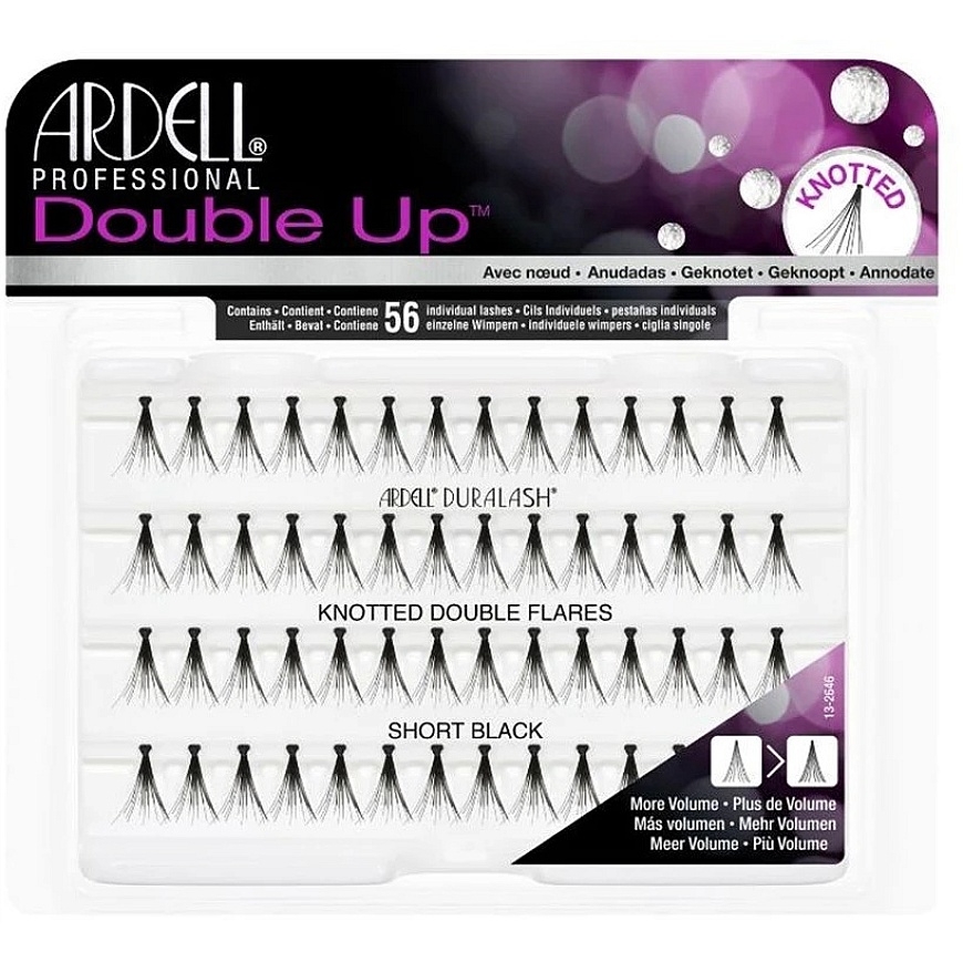 Ardell Individuals Double Up Knotted Double Flares Short Черный 56 U