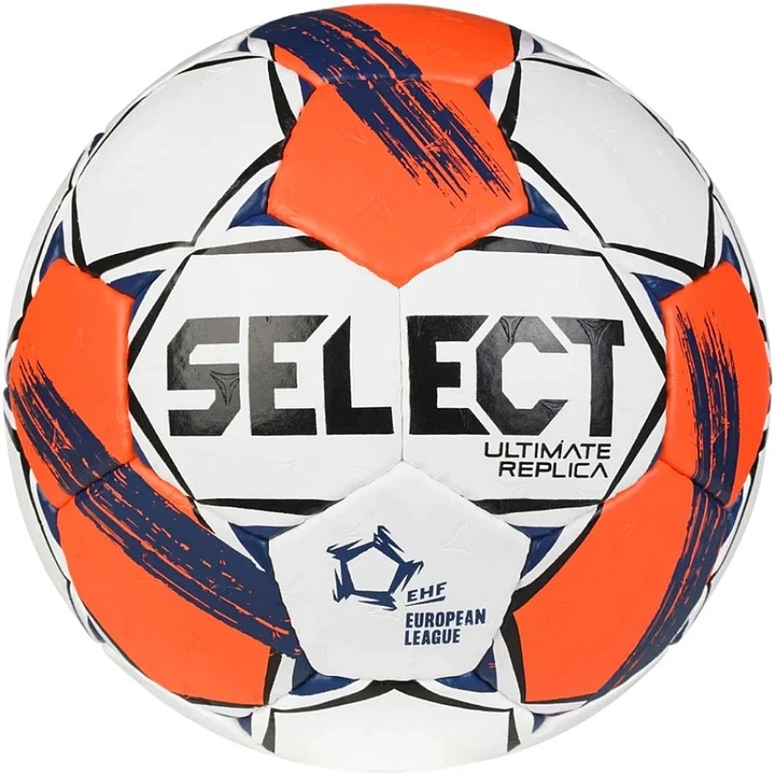 Мячинга ручного Select Ultimate European League Replic 2 v25 EHF белый и оранжевый 13521 (2)