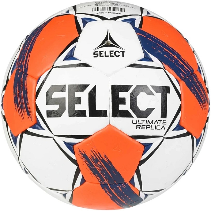 Select Ultimate European League Replic 2 v25 EHF Handball White and Orange 13521 (2) – 2
