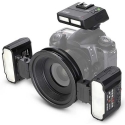 Camera Flash - Meike Macro Twin Flash Kit MK MT24 II (Guide Number 10, 4 channels) Camera Flash - Meike Macro Twin Flash Kit MK MT24 II (Guide Number 10, 4 channels)