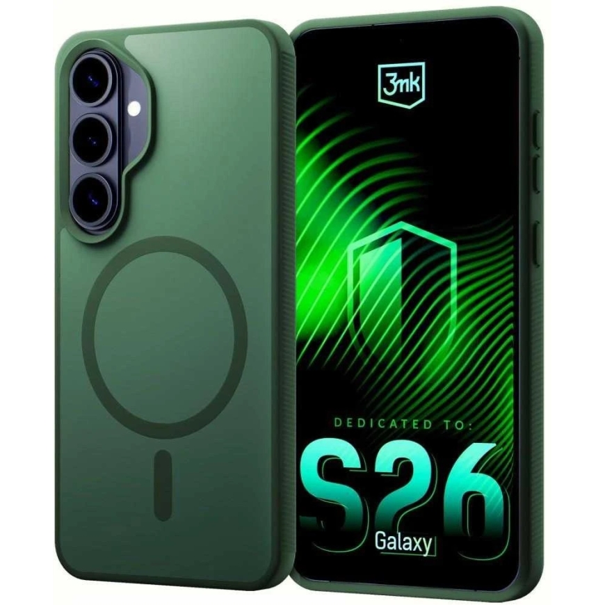 3MK Smoke MagCase for Samsung Galaxy S26+ green