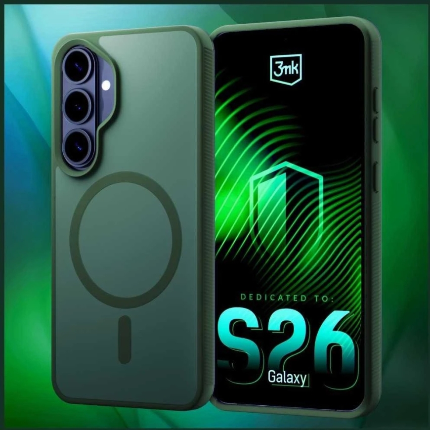 3MK Smoke MagCase Samsung Galaxy S26+:lle vihreä – 5