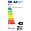 V-tac 3W LED kvadratinis šviestuvas su jutikliu, baltas, 4500K V-tac 3W LED kvadratinis šviestuvas su jutikliu, baltas, 4500K