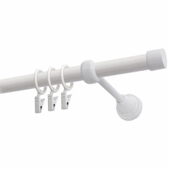 Decastyl VIENA CURTAIN FI 19 MM white 400 CM LUNA WITH RAILS KOWALSKI