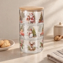 Lumarko Bamboo Klaaspurk, bambusest kaas, 550 ml Lumarko Bamboo Klaaspurk, bambusest kaas, 550 ml
