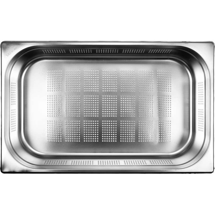 Yato Toya Sa Puola Rei'itetty gastronominen astia GN 1/1 | 530 × 325 × 100 mm | Ruostumatonta terästä | 13,5 l (YG-00343) – 4