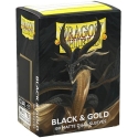 Dragon Shield Sleeves - Matte Standard size - Black & Gold (100 Sleeves) Dragon Shield Sleeves - Matte Standard size - Black & Gold (100 Sleeves)