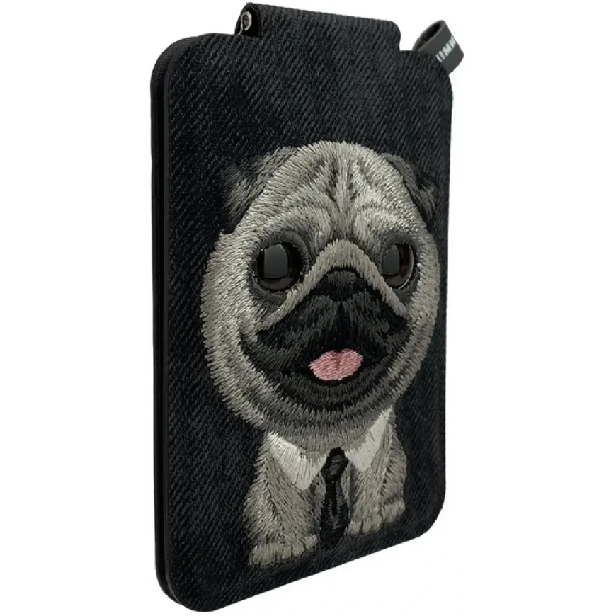 Magnetiska telefona lieta-maksts ar statīvu Nimmy New Big-Eye Cute Pets 2.0 Dog, melna – 2