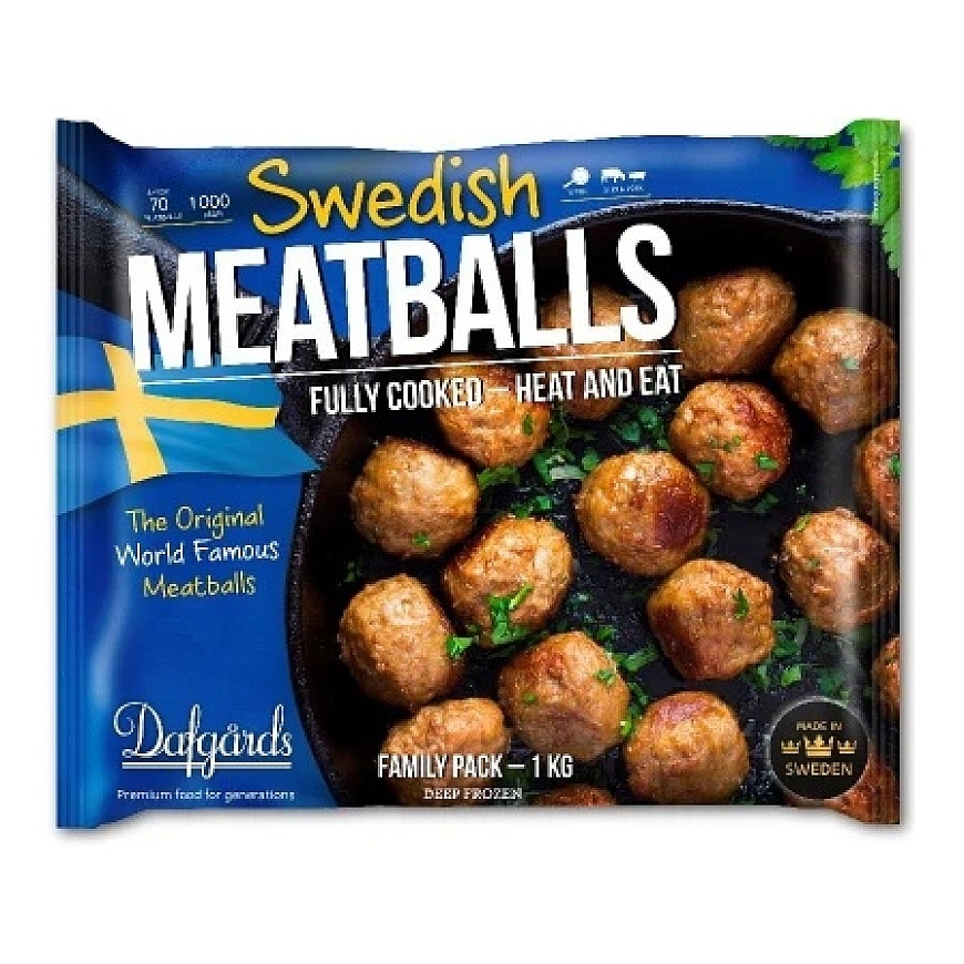 Dafgårds Saldēti mini liellopu gaļas kotletes, 1kg (70gab x ~14g)