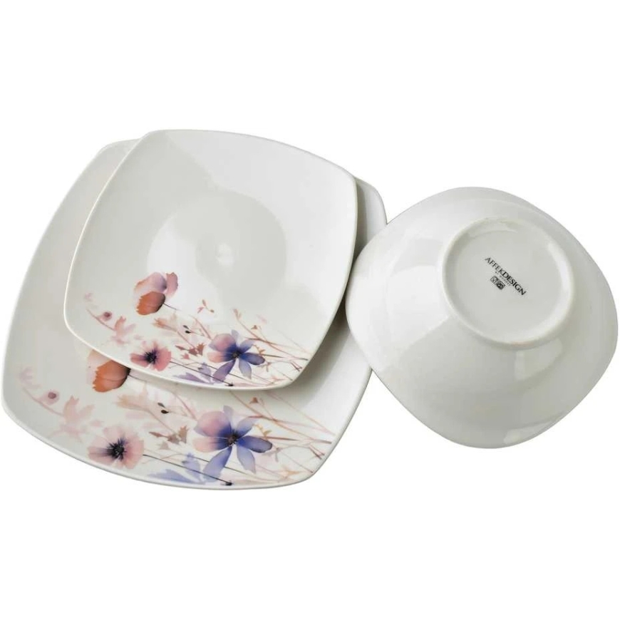 Affek Design LEA DELICATE pietų rinkinys 18 dalių dubenėlis 16 cm 500 ml/18 cm/24 cm – 2