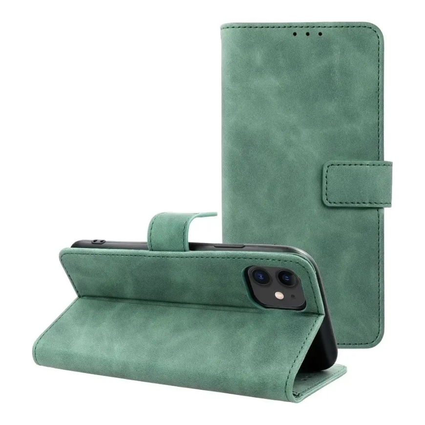 TENDER knyginio tipo telefono dėklas iPhone 12 | iPhone 12 Pro žalias