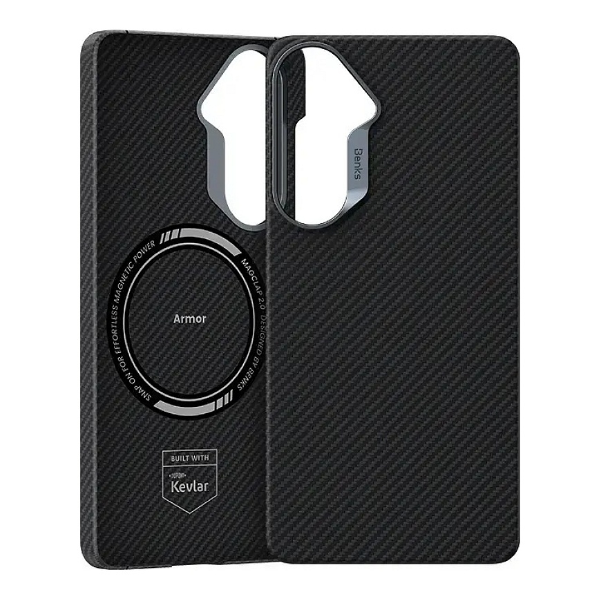 Benks Magnetic Armor Air Kevlar telefono dėklas Samsung Galaxy S26 (S942) juodas – 2