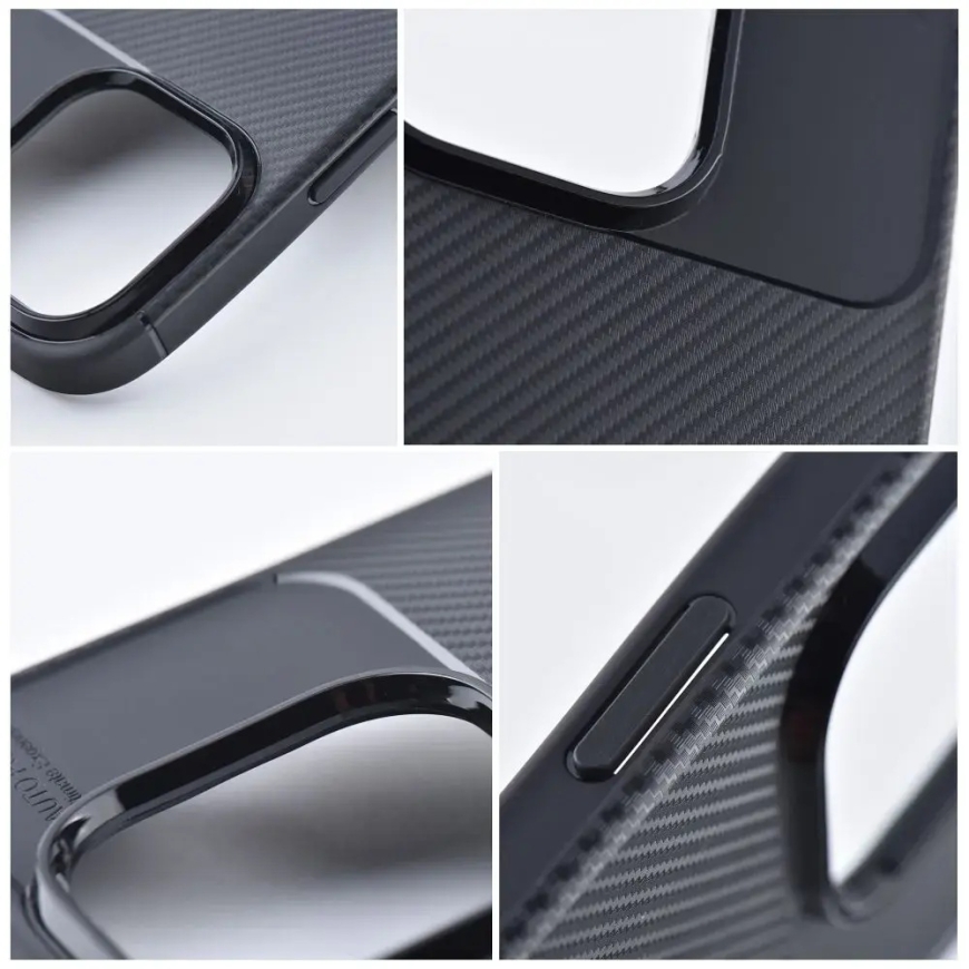 Carbon Premium maciņš telefonam iPhone 15 melns – 5