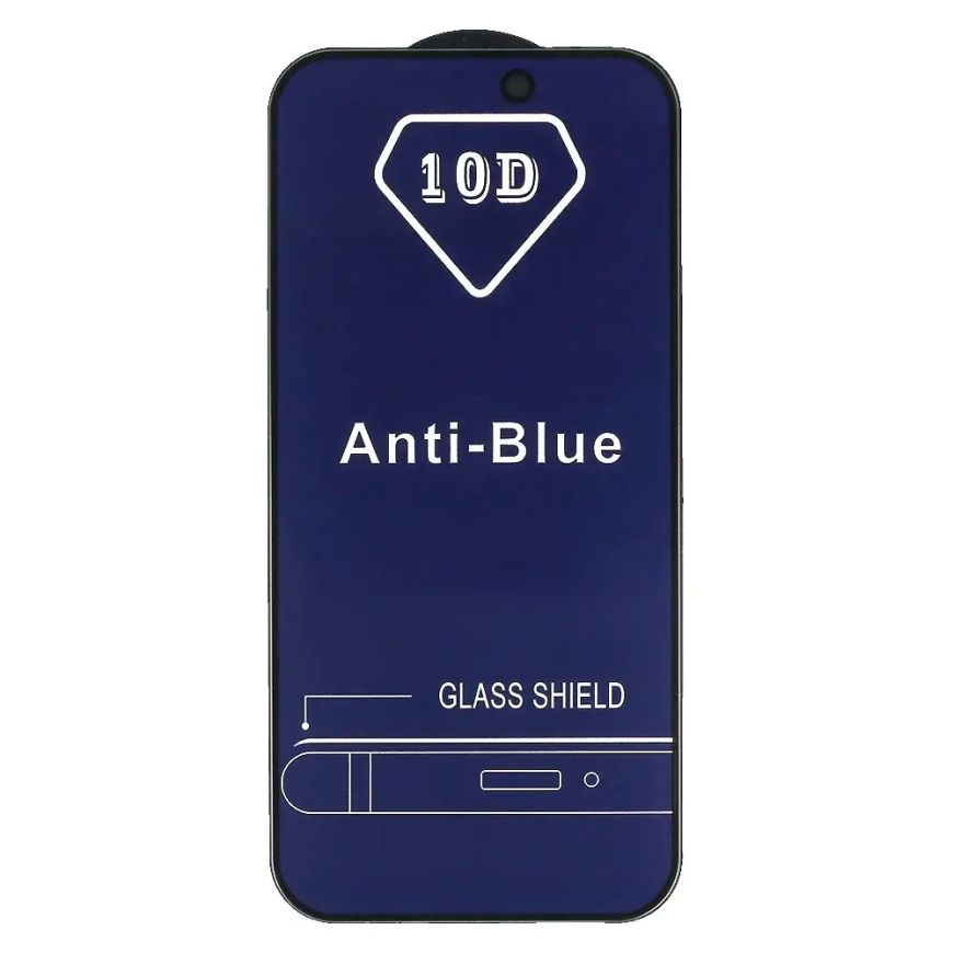 Cietais stikls Anti-Blue ar pilnu līmi Xiaomi Redmi Note 9 – 2