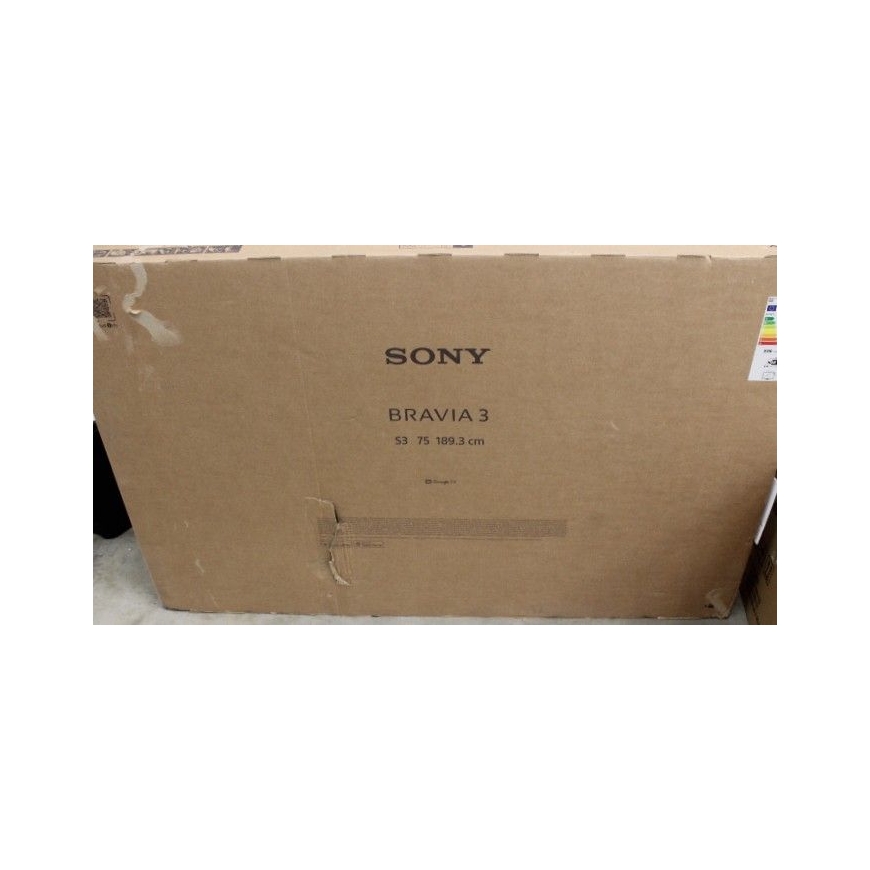 IŠPARDAVIMAS. K75S35B Bravia 3 75" (189cm) 4K Ultra HD Išmanusis Google D-LED TV | IŠPARDAVIMAS. | TV | K75S35B Bravia 3 | 75 |