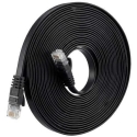 Spacetronik RJ45 CAT 6a U/UTP AWG32 litteä musta kaapeli 7 m